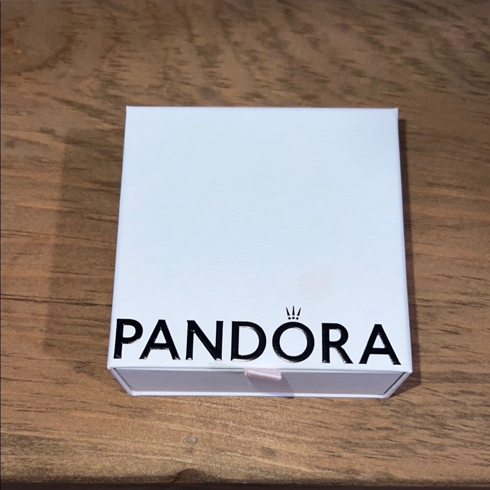 Authentic Pandora White Gift Box with Black Logo, For Ring or Bracelet